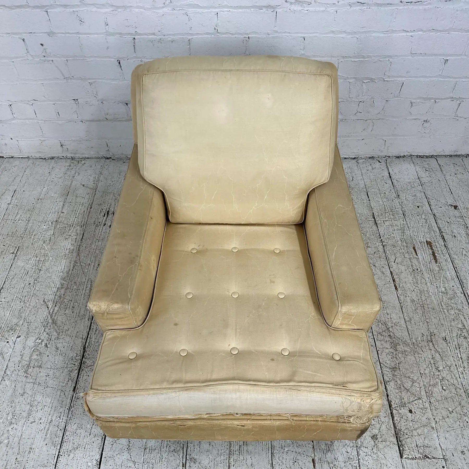 Edward Wormley for Dunbar Brass Leg Lounge Chair