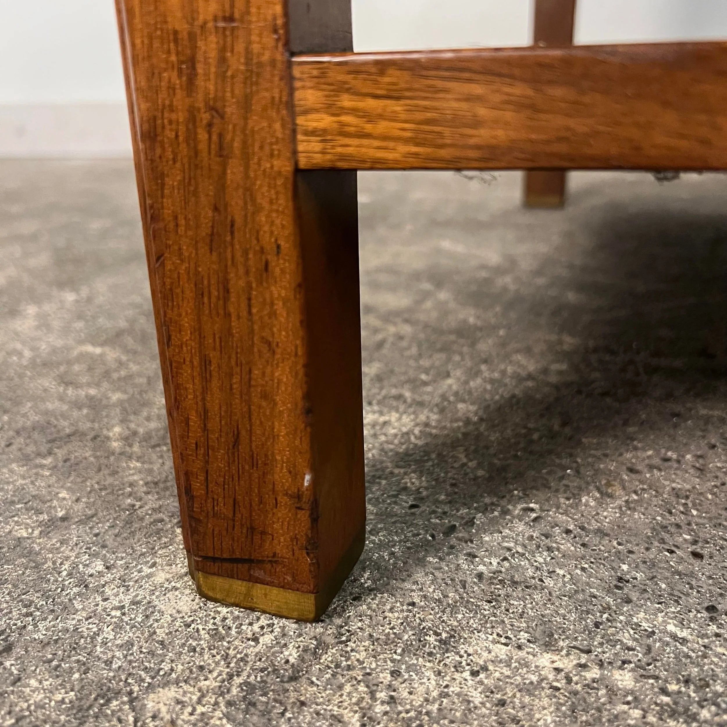 Edward Wormley for Dunbar Side Table With Rosewood and Brass Details