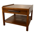 Edward Wormley for Dunbar Side Table With Rosewood and Brass Details