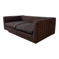 Edward Wormley for Dunbar Walnut Platform Sofa Loveseat