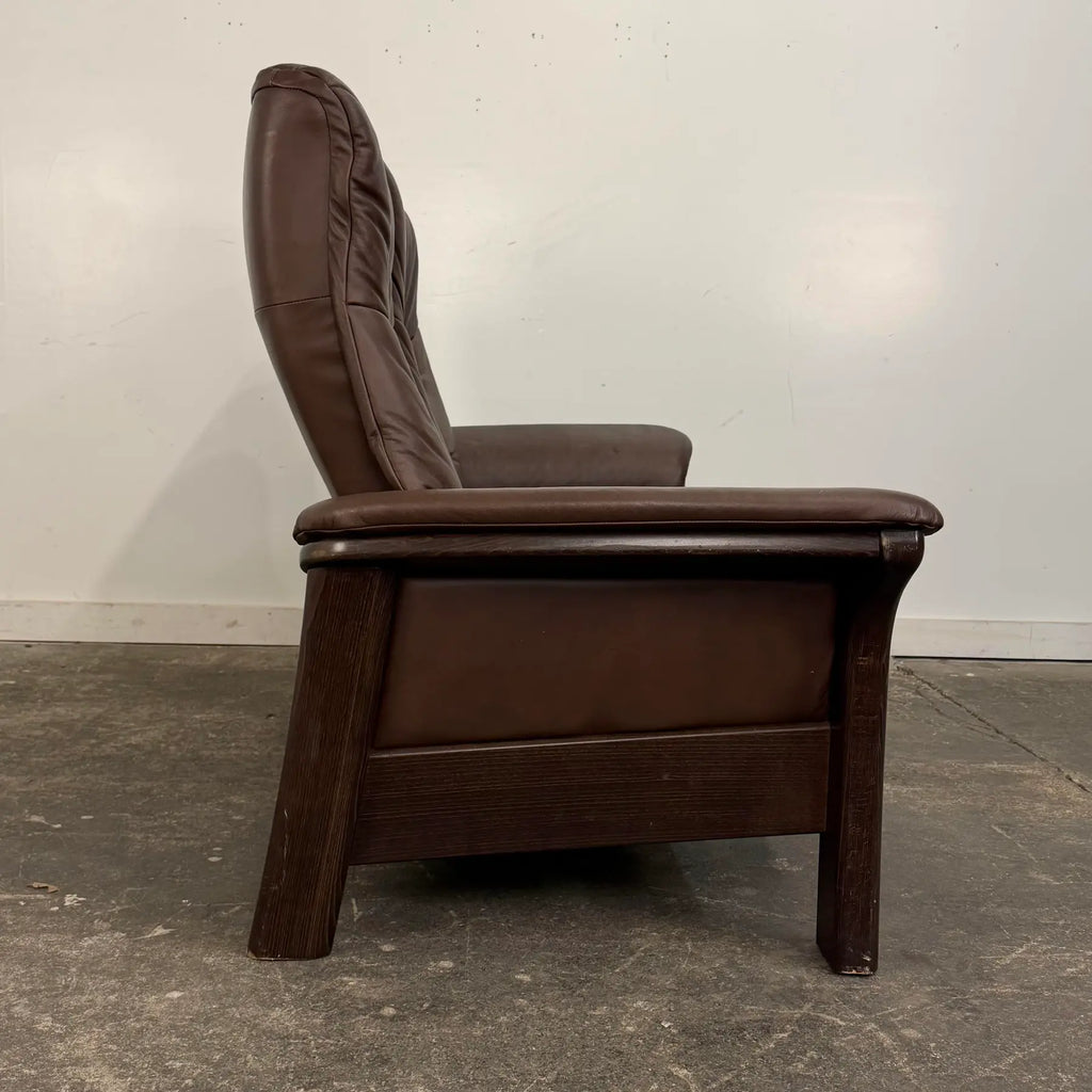 Ekornes Stressless Buckingham High-Back Two-Seater Reclining Loveseat