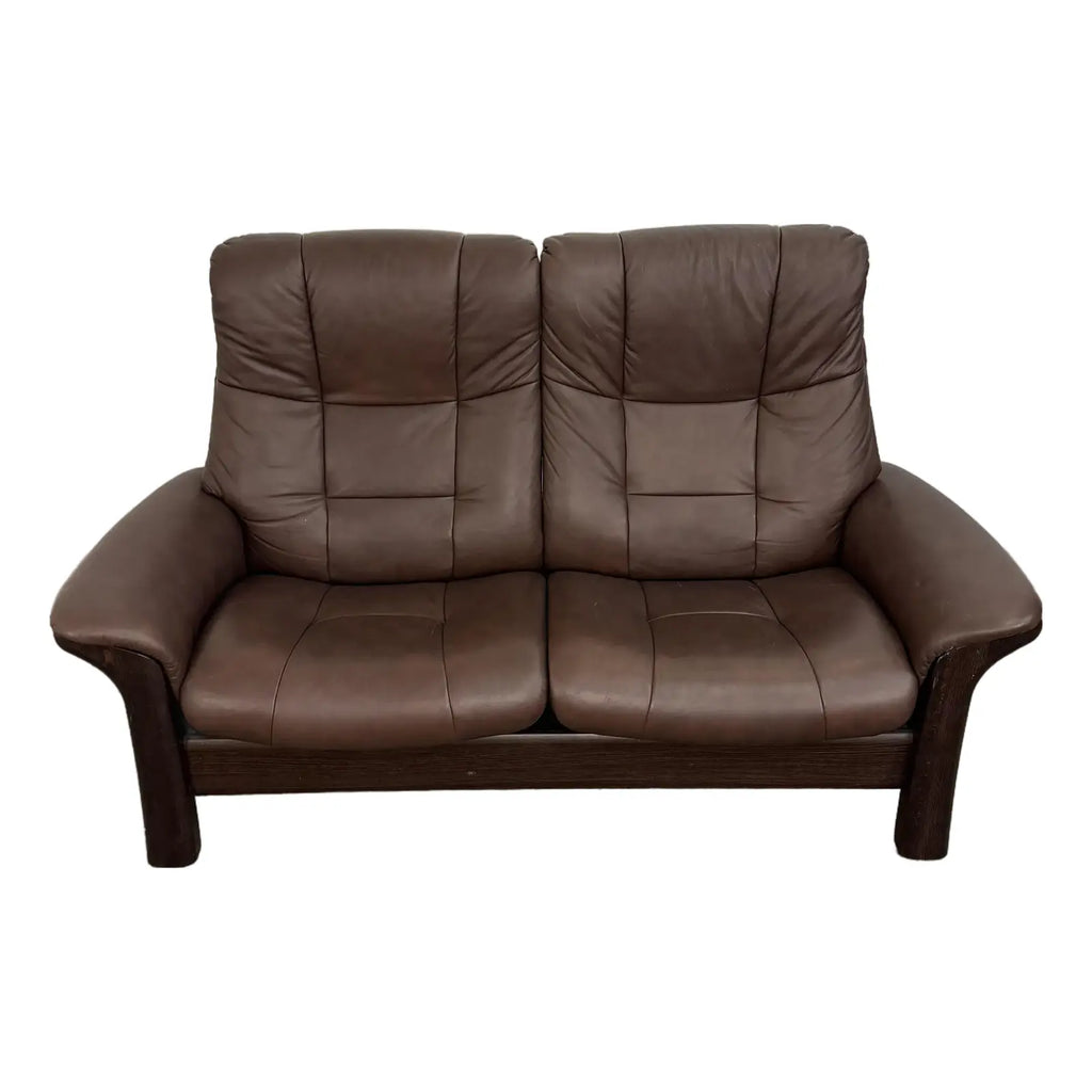 Ekornes Stressless Buckingham High-Back Two-Seater Reclining Loveseat
