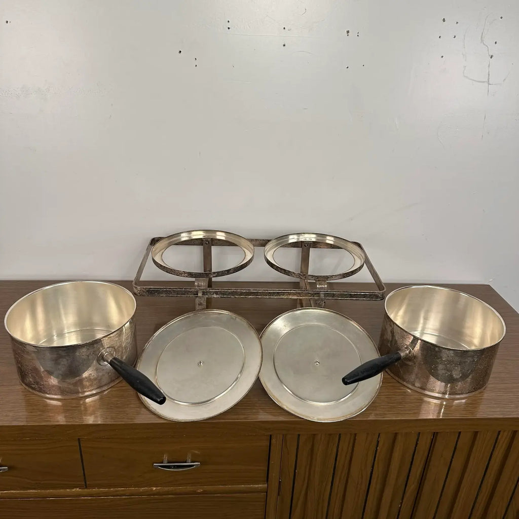 “El Dorado” by Georges Briard for English Sliver Serving Stand and Pots Set