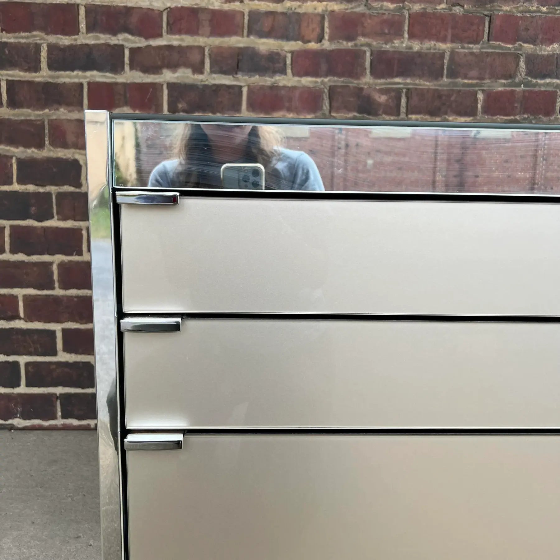 Ello 3 Piece Glass and Chrome Vanity Cabinet