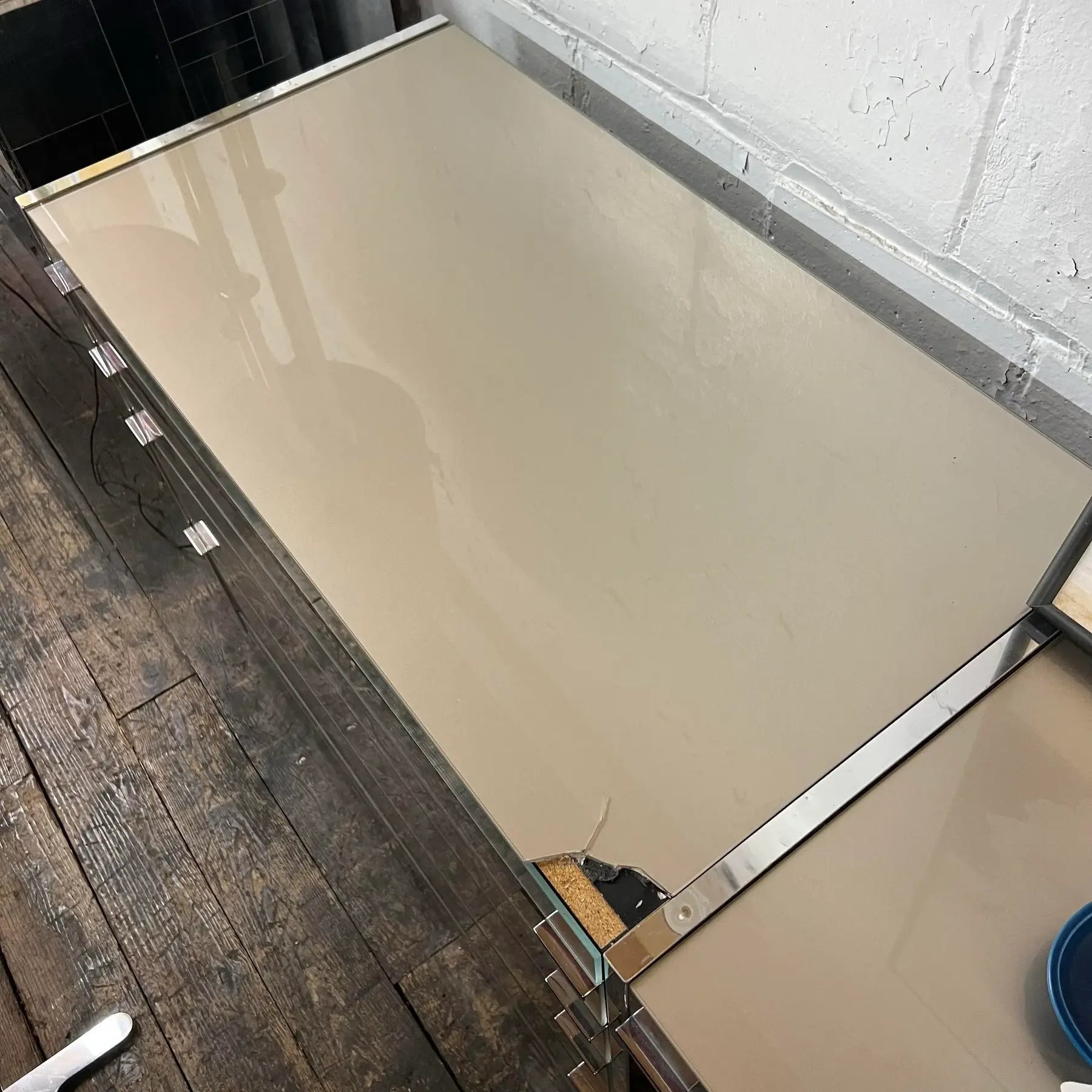 Ello 3 Piece Glass and Chrome Vanity Cabinet