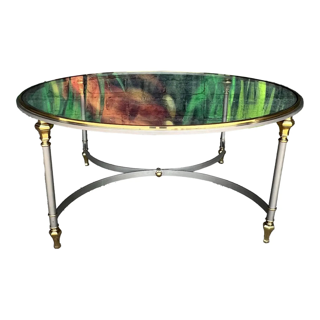 Ethan Allen Round Coffee Table