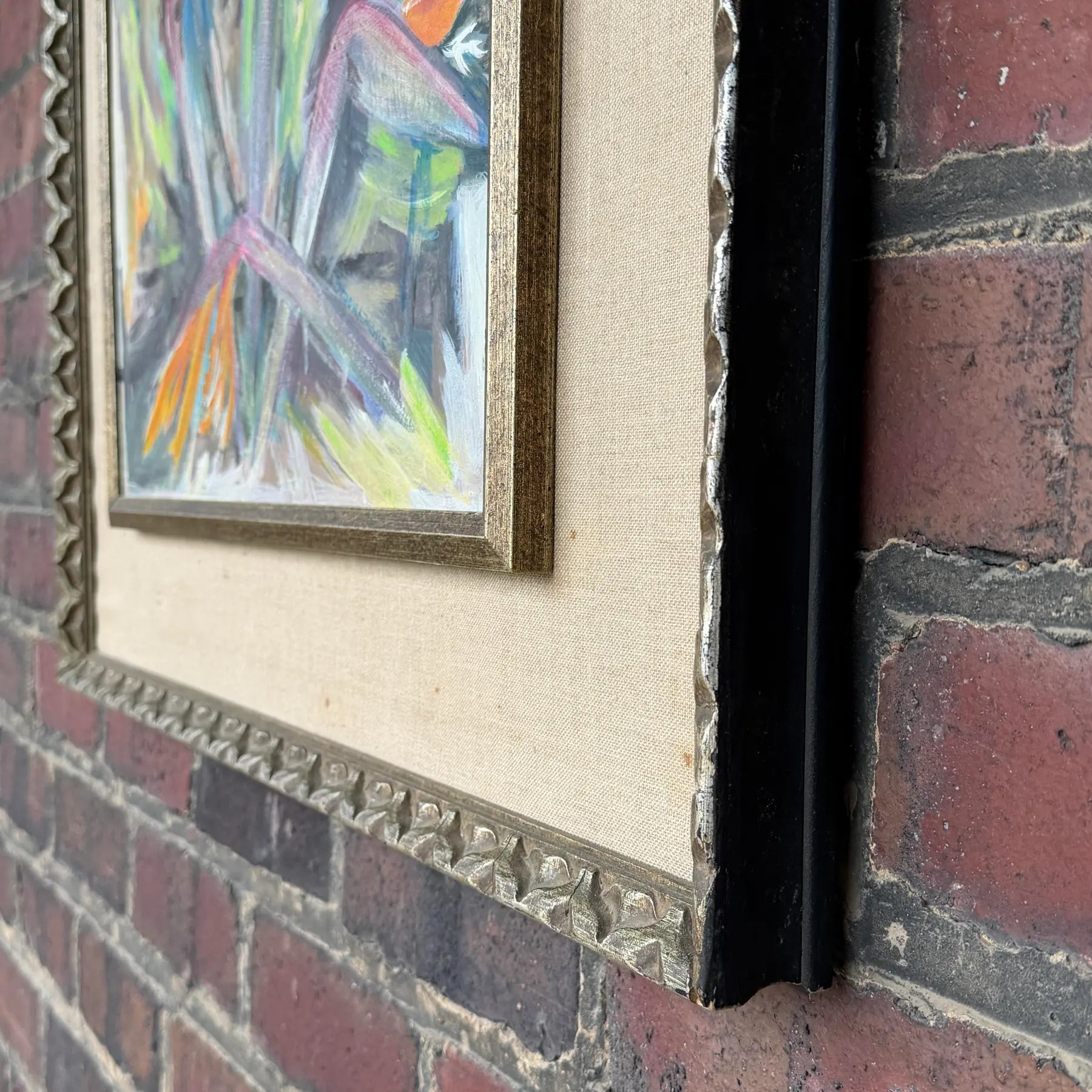 Expressionist Birds of Paradise Oil Painting Signed by Artist Spoonamore