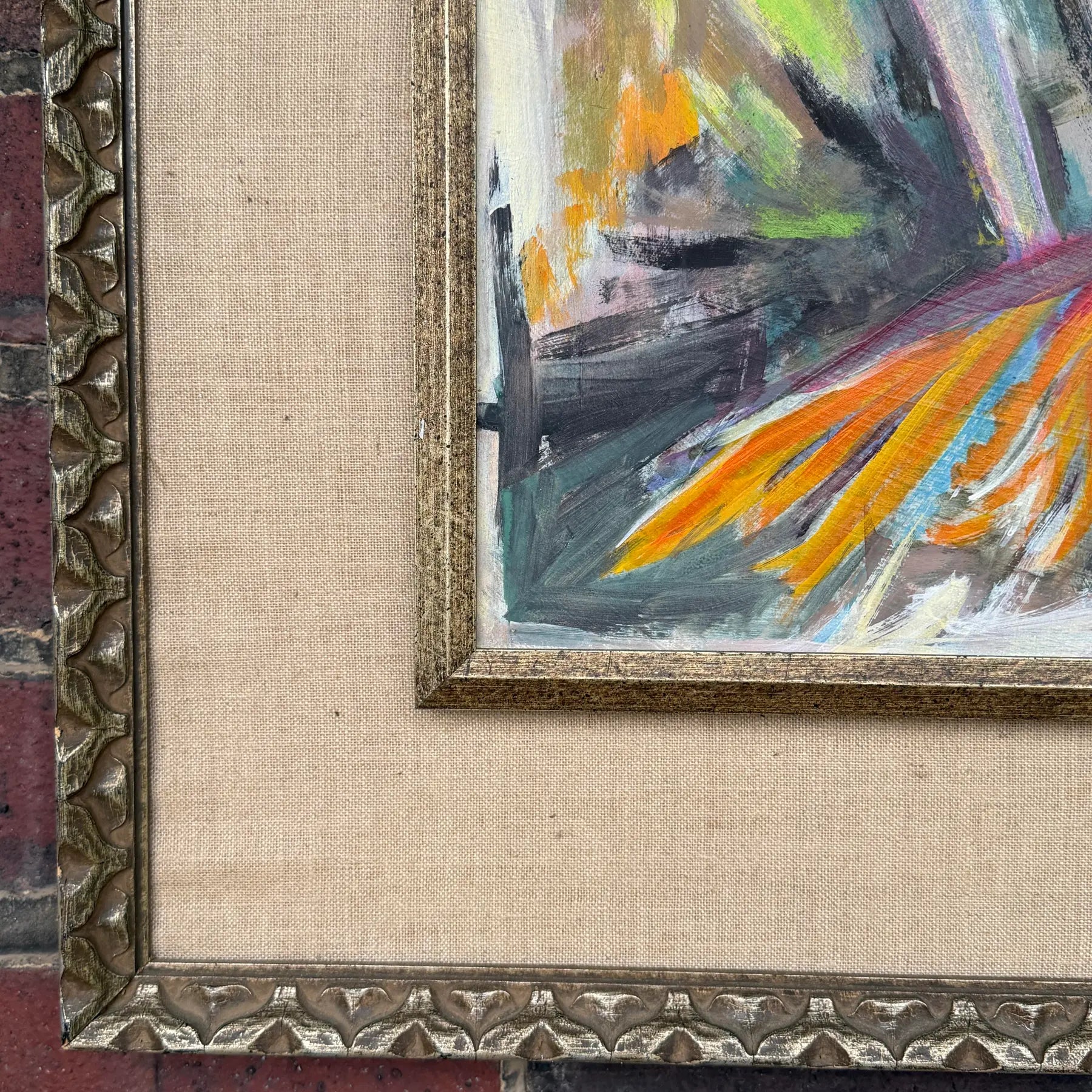 Expressionist Birds of Paradise Oil Painting Signed by Artist Spoonamore