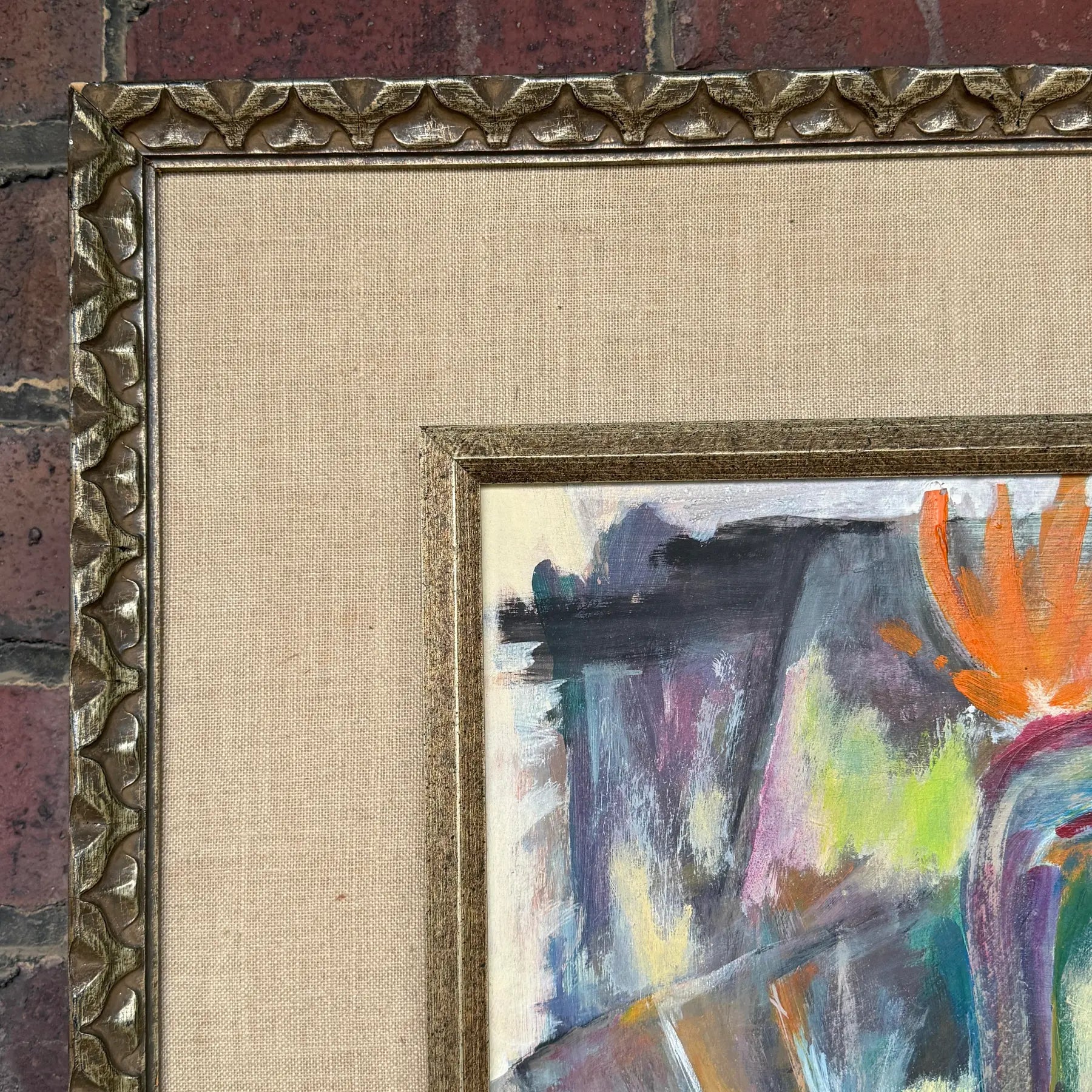 Expressionist Birds of Paradise Oil Painting Signed by Artist Spoonamore