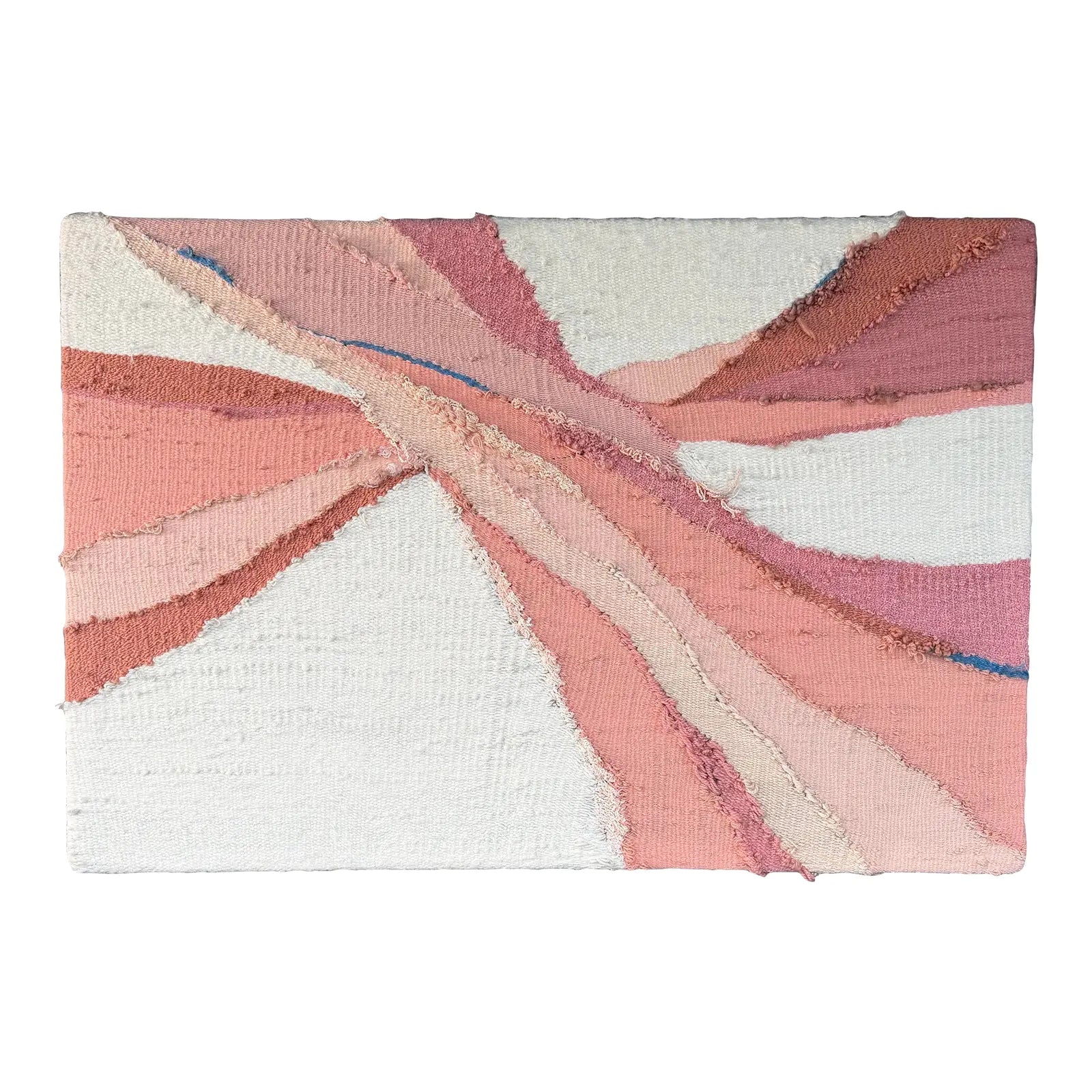 Fiber Art Wall Hanging With Brass Plaque With Artist Name Abstract Art
