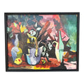 Framed Abstract Still Life Painting by “Getz”