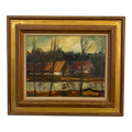 Framed and Signed Landscape Painting by Erdelyi