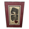 Framed Stamped Litho by Artist Carol Morgan Signed and Numbered Ap 1/1 79’