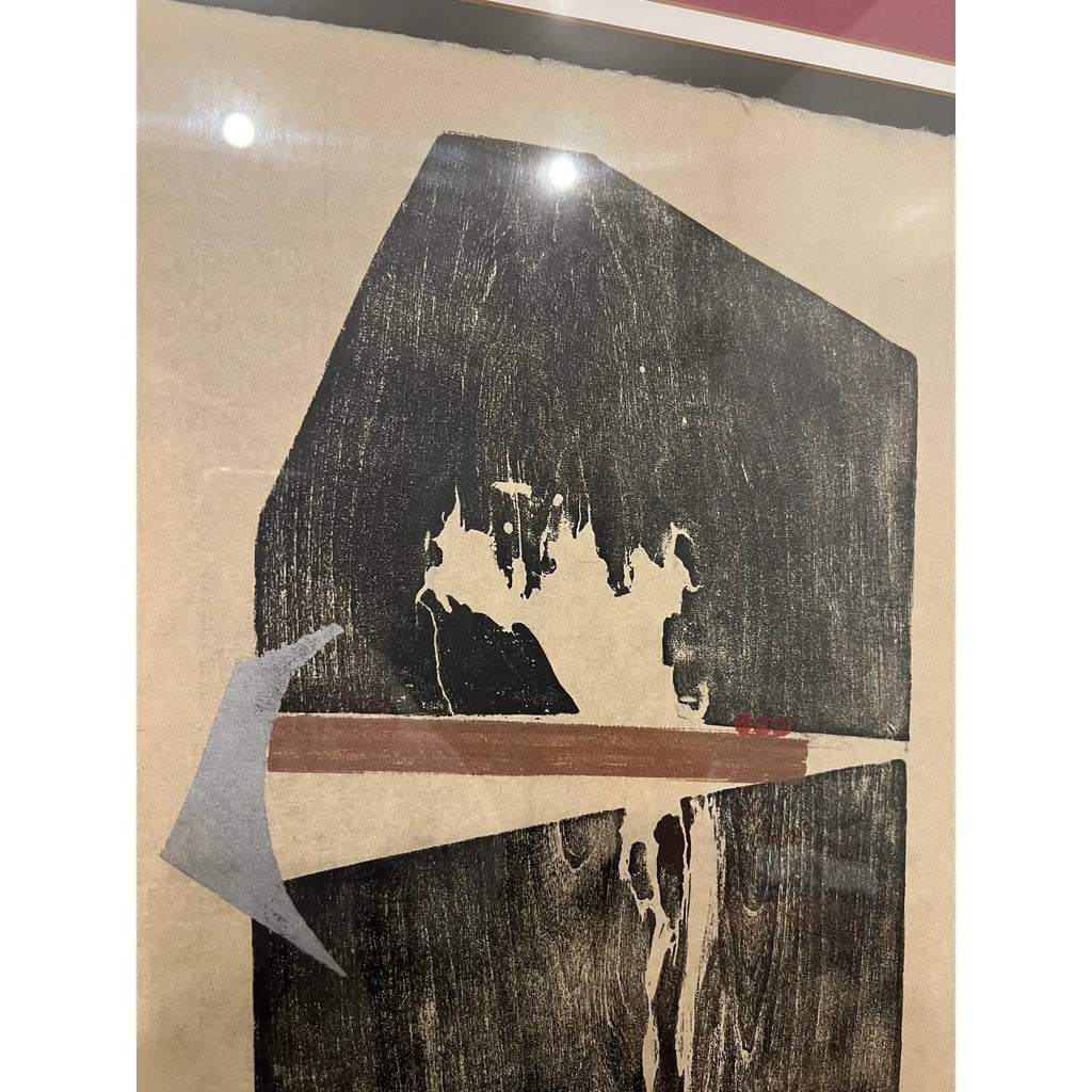 Framed Stamped Litho by Artist Carol Morgan Signed and Numbered Ap 1/1 79’