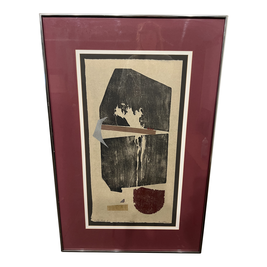 Framed Stamped Litho by Artist Carole Morgan Signed and Numbered Ap 1/1 79’