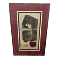 Framed Stamped Litho by Artist Carole Morgan Signed and Numbered Ap 1/1 79’