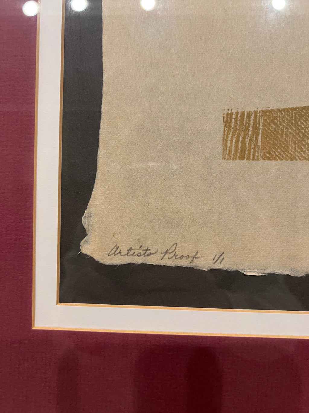 Framed Stamped Litho by Artist Carole Morgan Signed and Numbered Ap 1/1 79’
