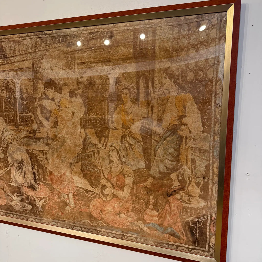 Framed Tapestry From Iran Brought Back During Early 50’s Persian Tapestry
