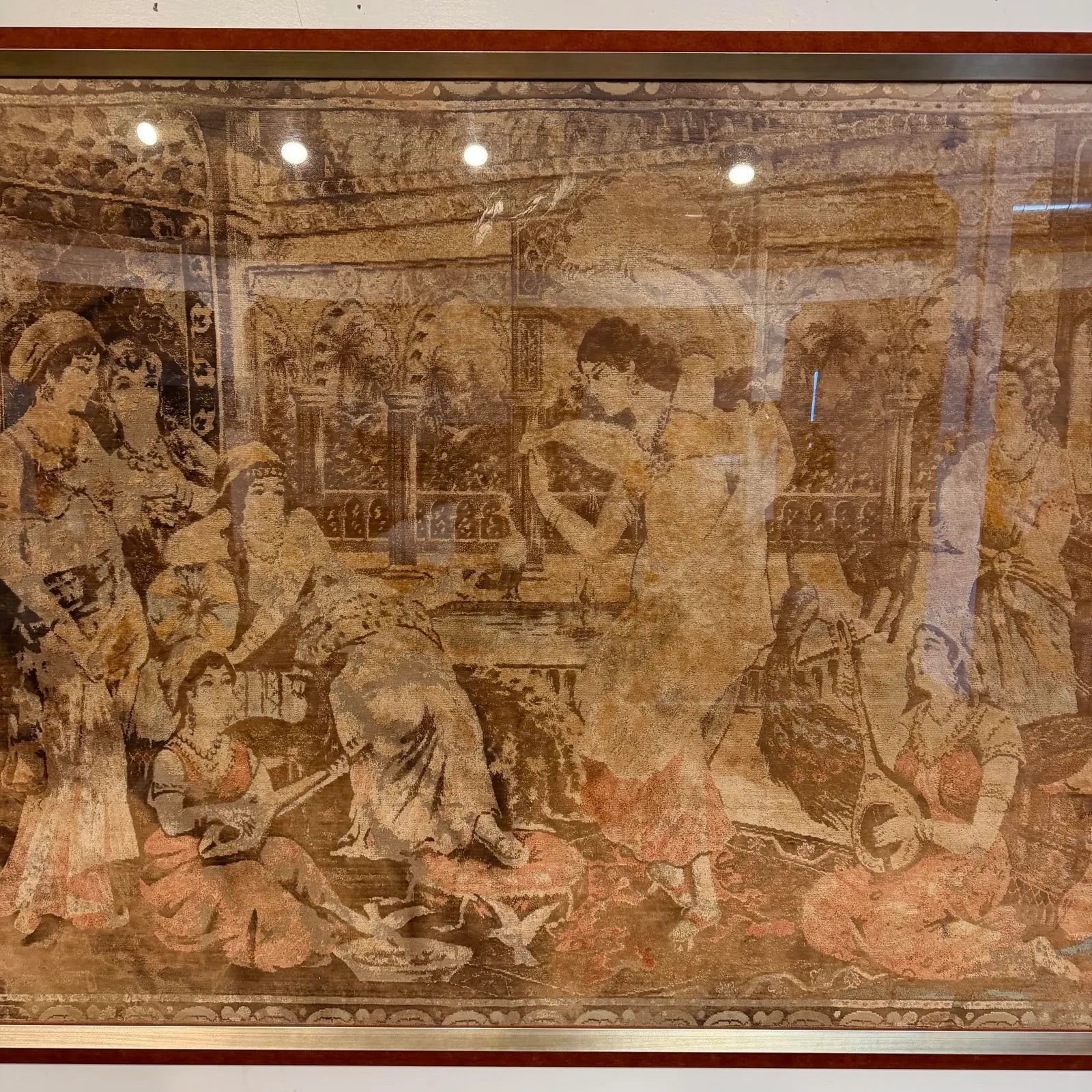 Framed Tapestry From Iran Brought Back During Early 50’s Persian Tapestry