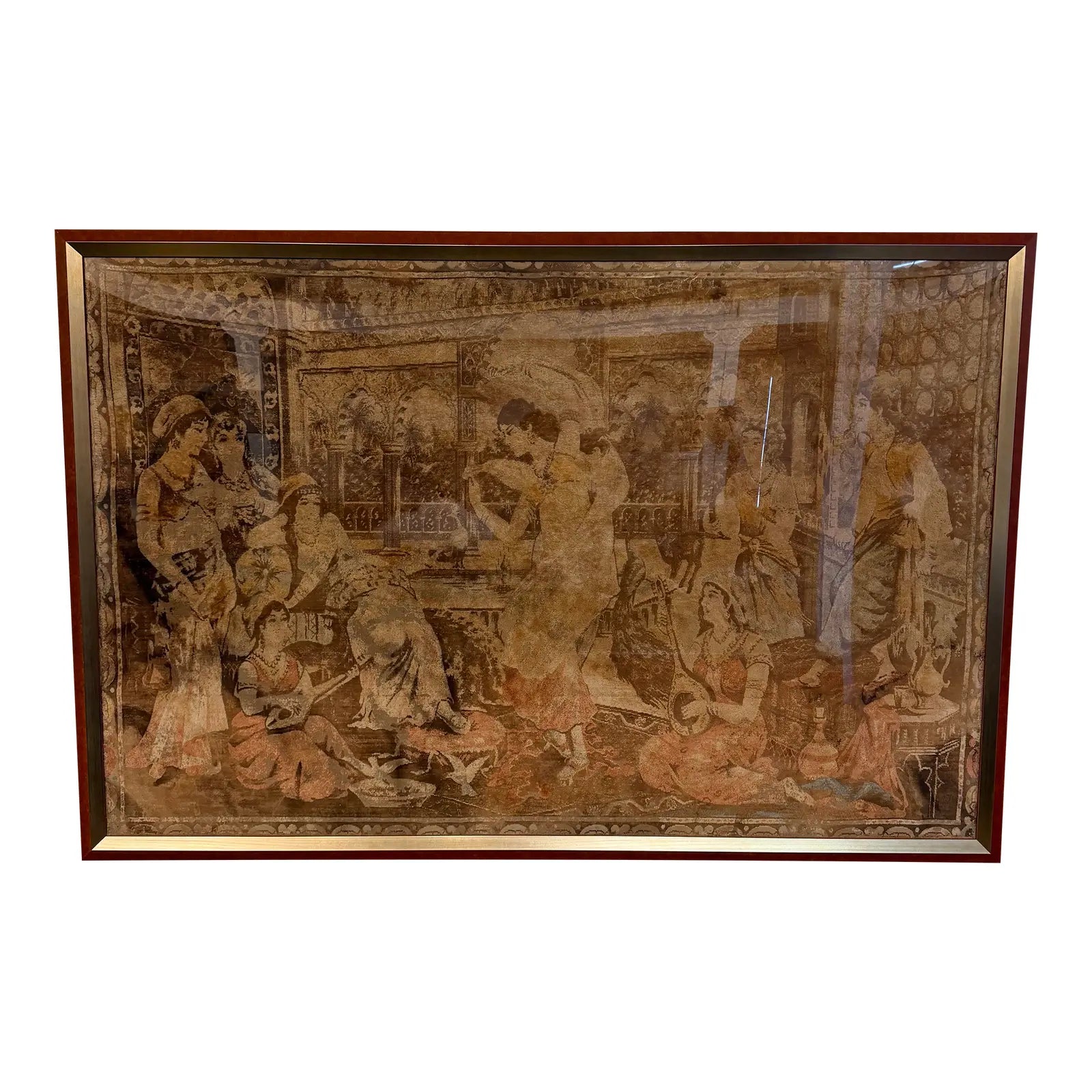 Framed Tapestry From Iran Brought Back During Early 50’s Persian Tapestry