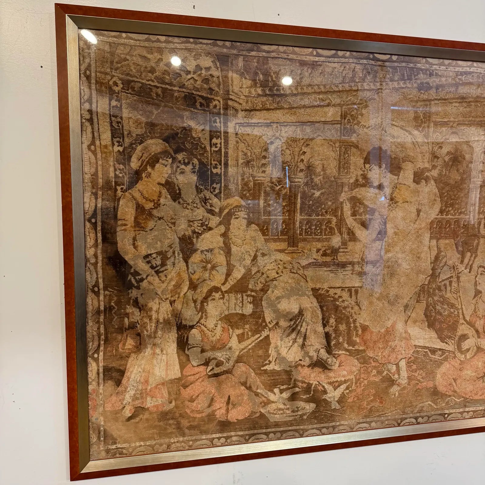 Framed Tapestry From Iran Brought Back During Early 50’s Persian Tapestry