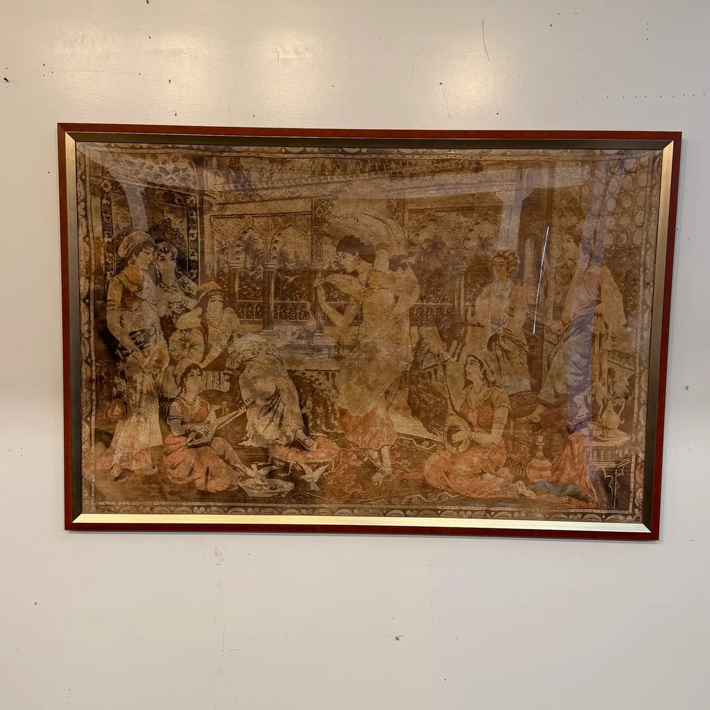 Framed Tapestry From Iran Brought Back During Early 50’s Persian Tapestry
