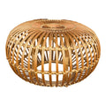 Franco Albini Style Rattan Ottoman in Lobster Pot Design