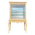 French Style Curio Glass Cabinet Hutch by Treasure House