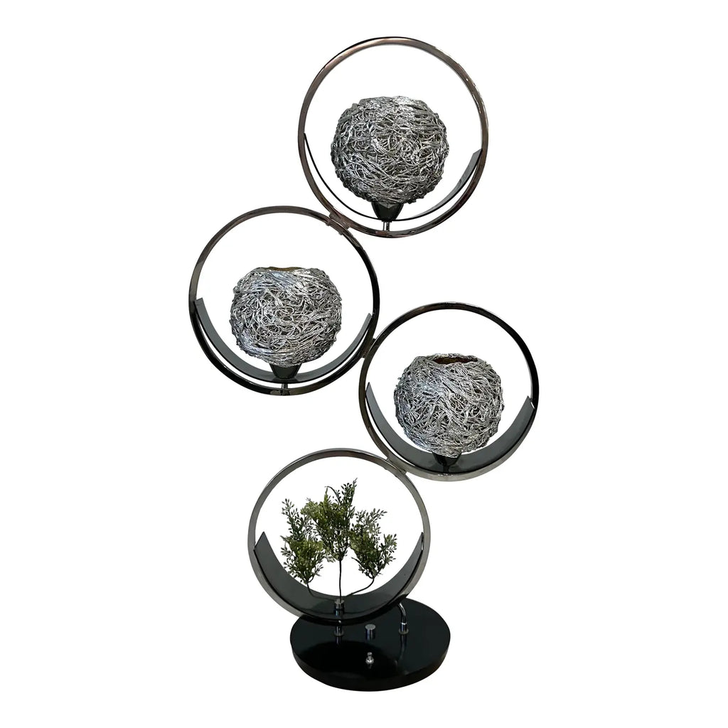 Funky Spaghetti Chrome 3 Way Table Lamp