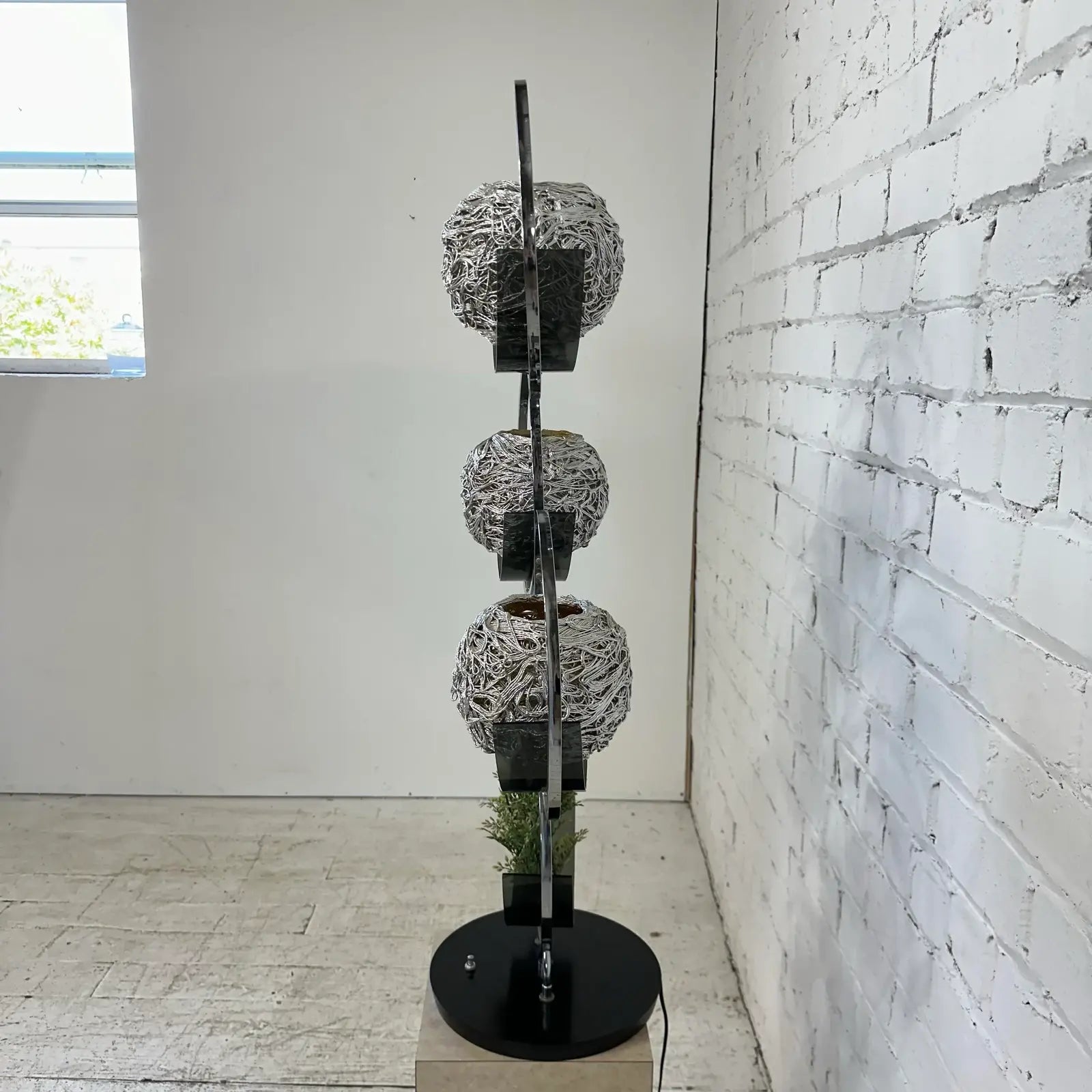 Funky Spaghetti Chrome 3 Way Table Lamp