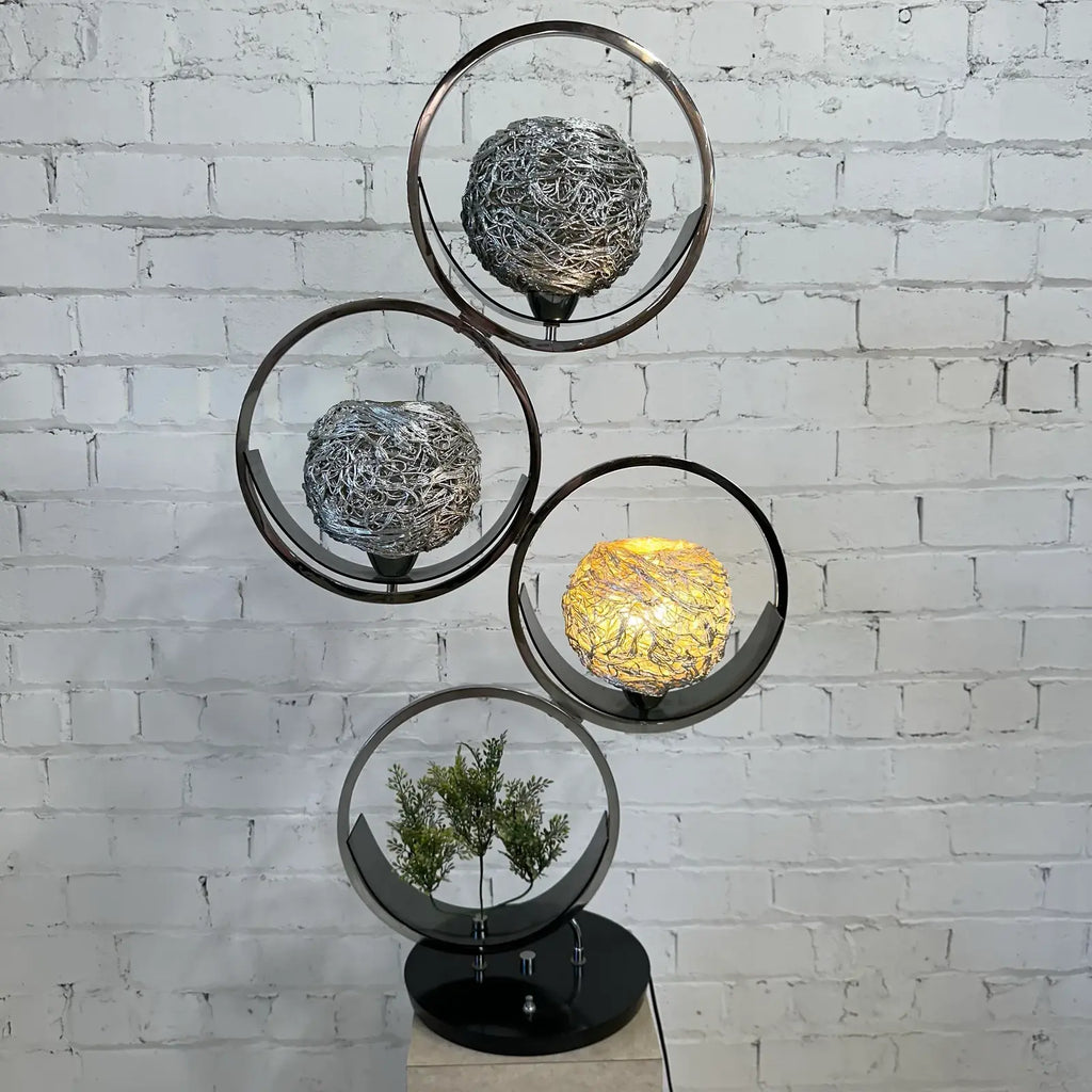 Funky Spaghetti Chrome 3 Way Table Lamp