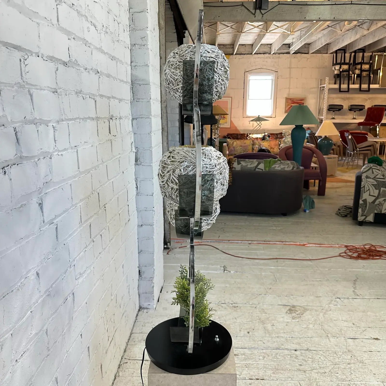 Funky Spaghetti Chrome 3 Way Table Lamp