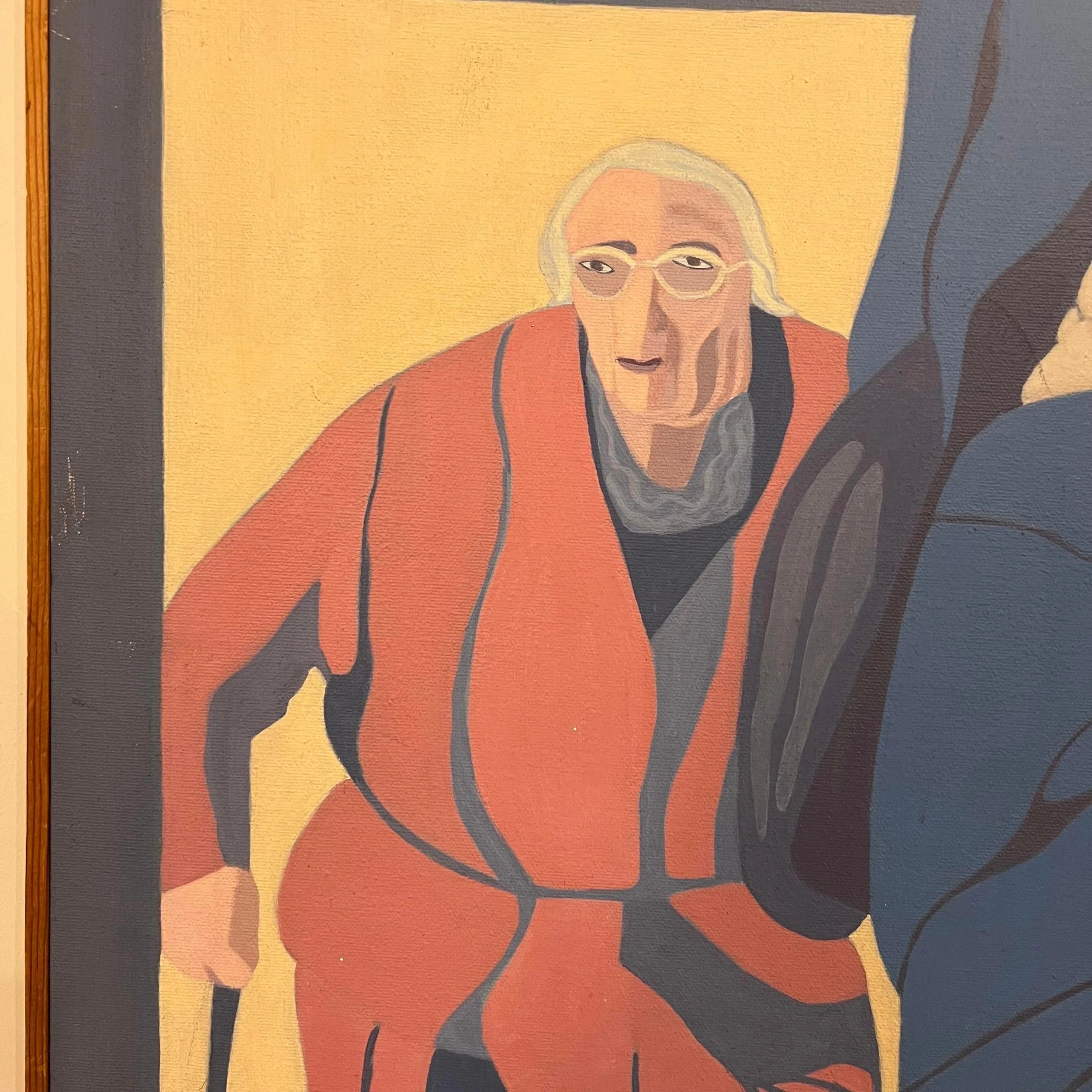 Gail Newman Portrait Painting of Two People Walking