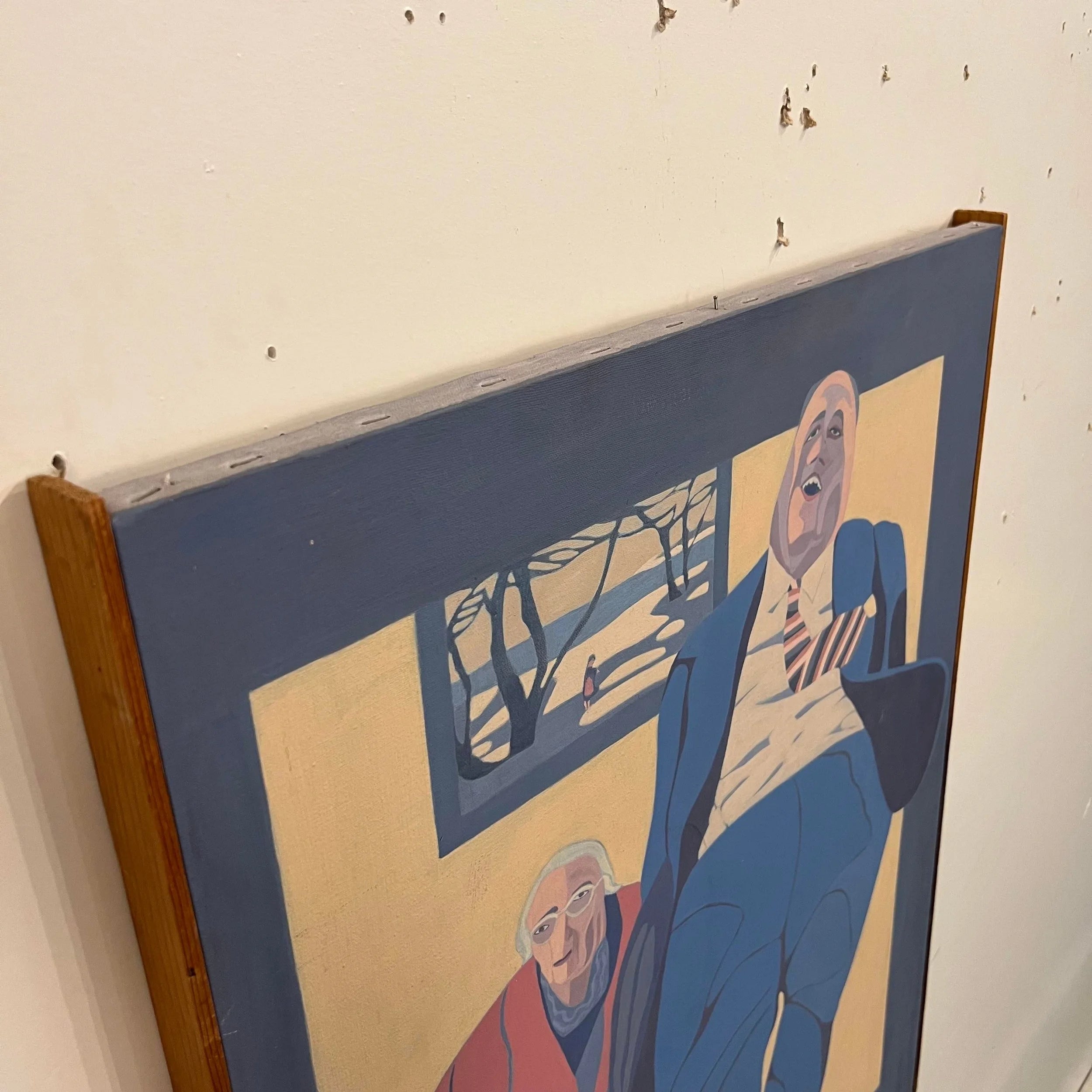 Gail Newman Portrait Painting of Two People Walking