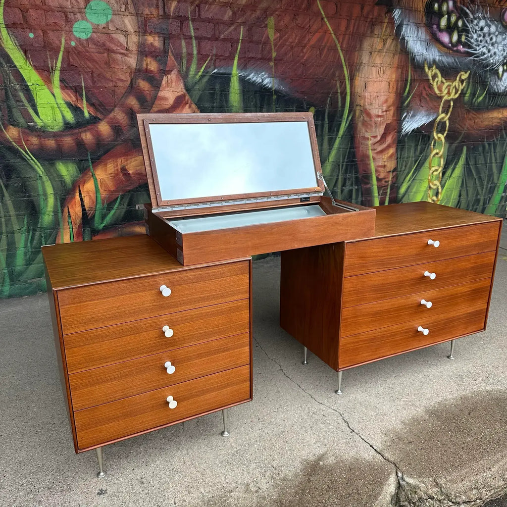 George Nelson for Herman Miller Thin Edge Chests With Vanity