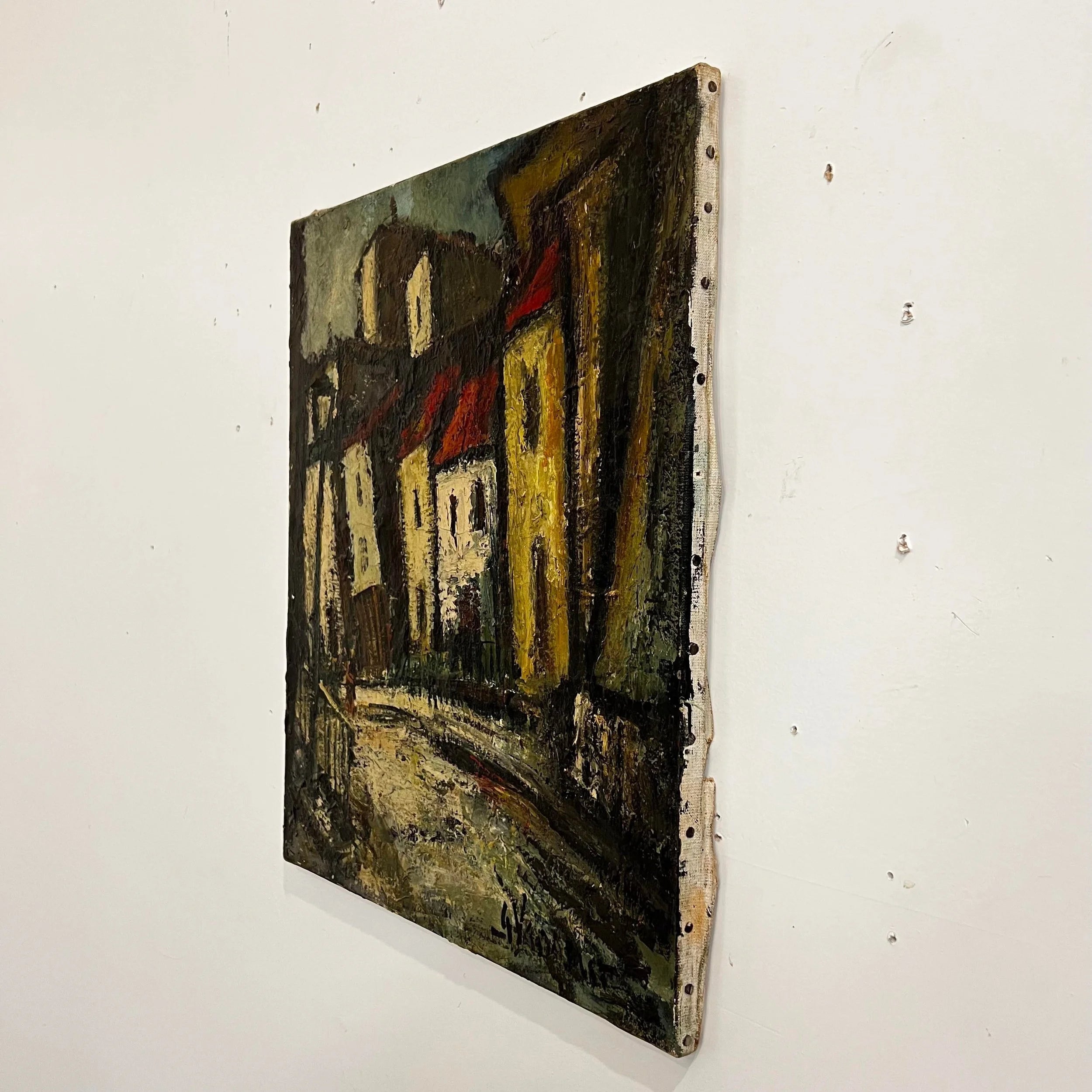 George Vausser Cityscape Painting Signed