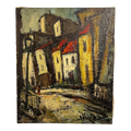 George Vausser Cityscape Painting Signed