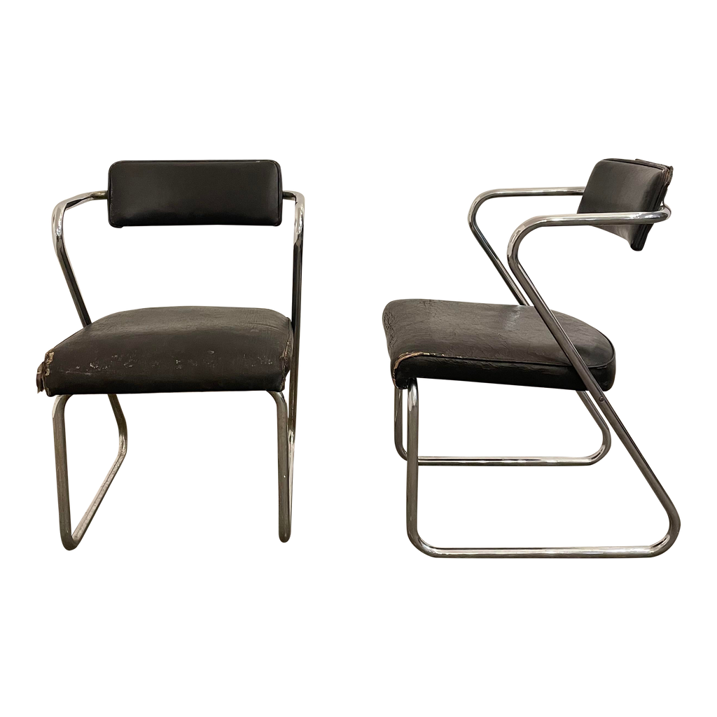 Gilbert Rohde for the Troy Sunshade Company Pair of Z Chairs