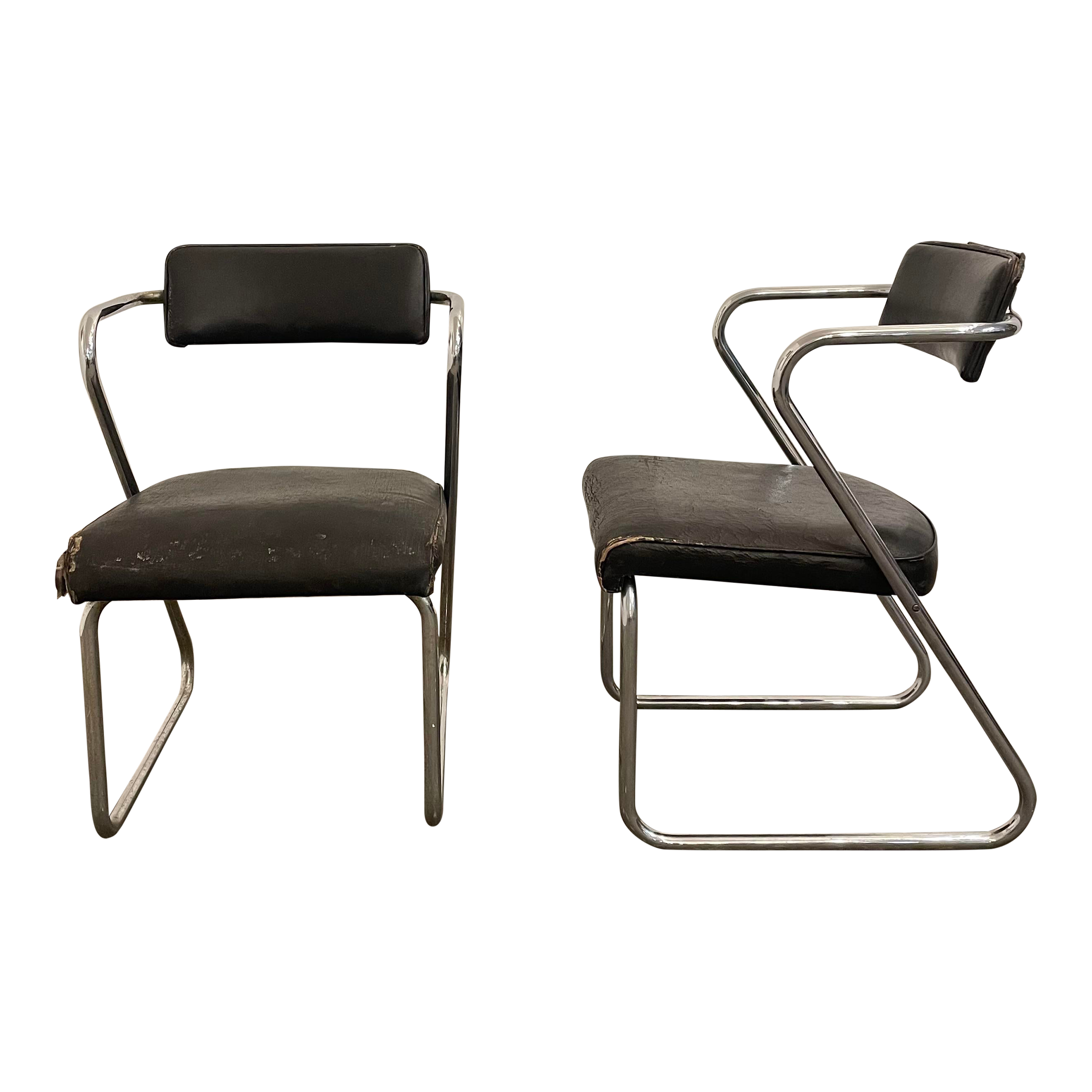 Gilbert Rohde for the Troy Sunshade Company Pair of Z Chairs