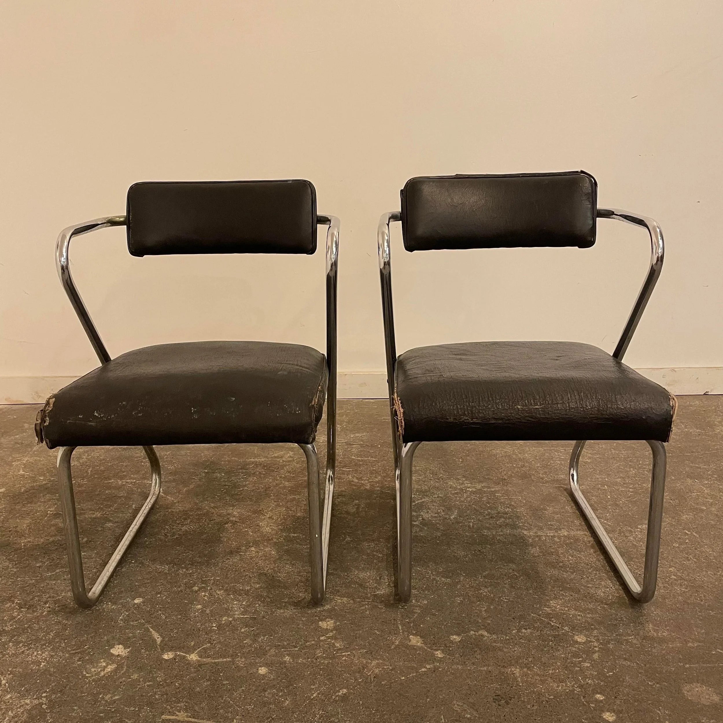 Gilbert Rohde for the Troy Sunshade Company Pair of Z Chairs