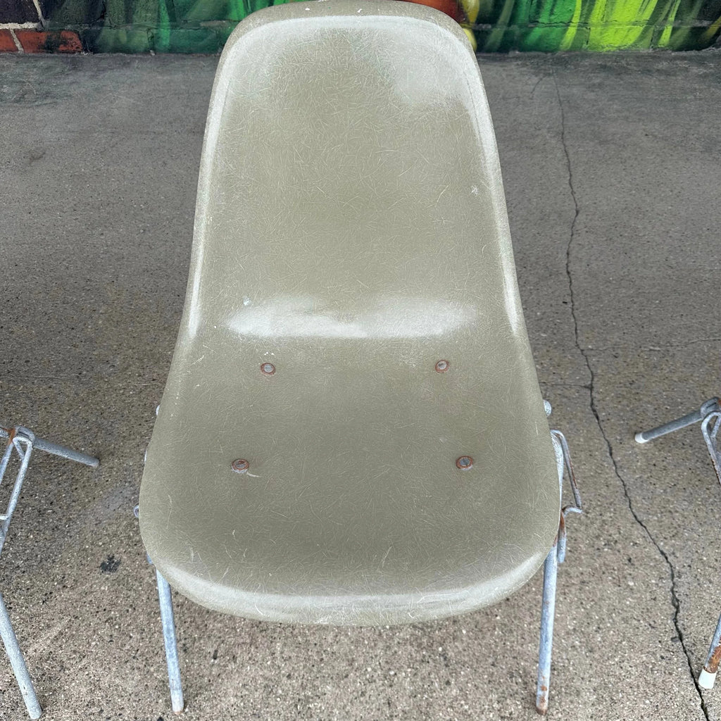 Gray Eames Shell Chairs for Herman Miller