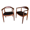 Hans J. Wegner Pair of Armchairs 'The Chair' for Johannes Hansen