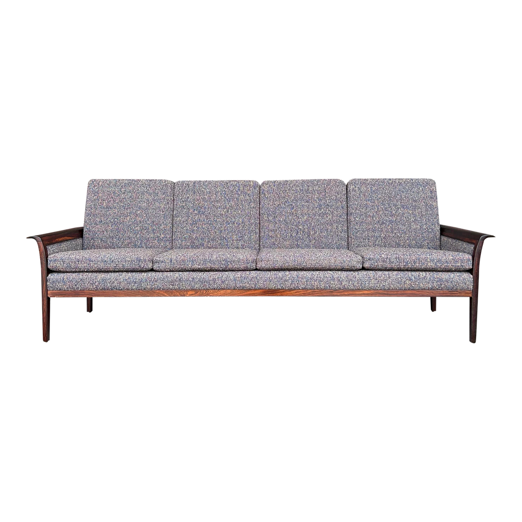 Hans Olsen Recovered Rosewood sofa