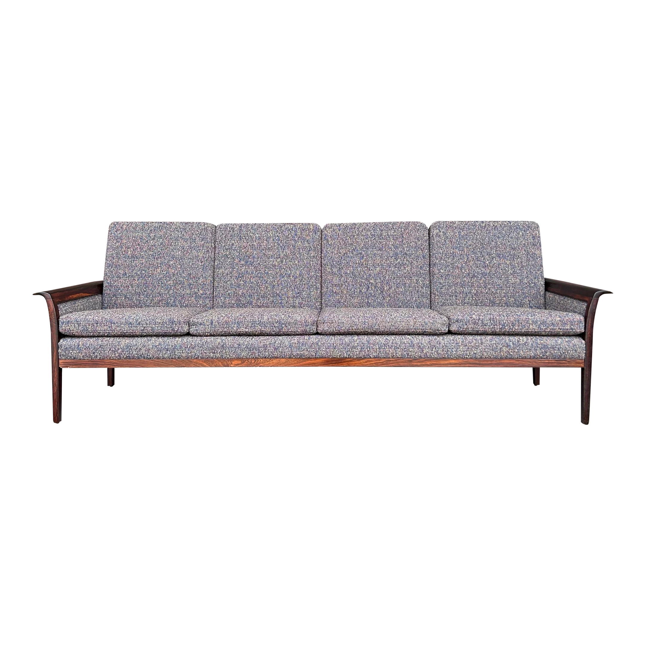 Hans Olsen Recovered Rosewood sofa