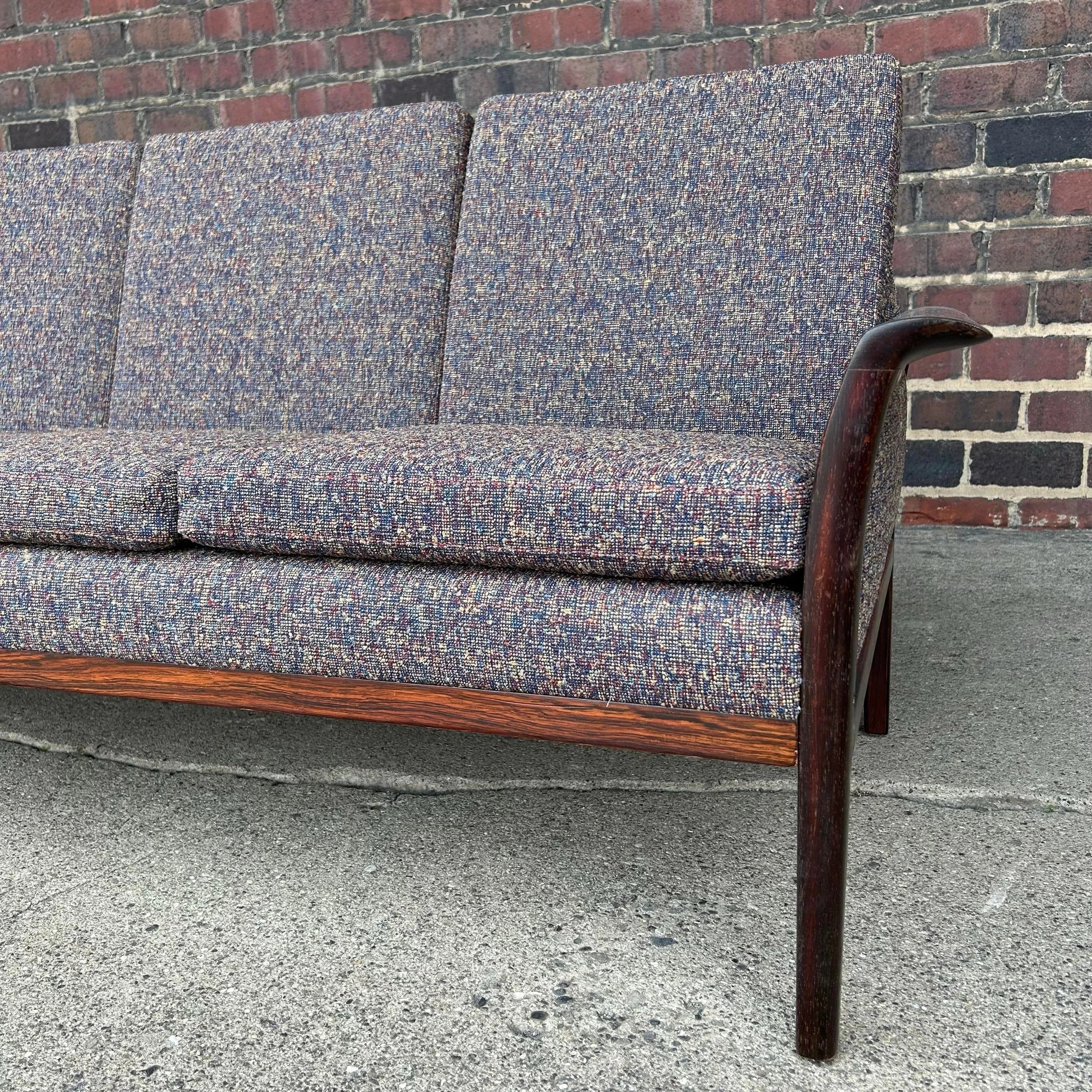 Hans Olsen Recovered Rosewood sofa