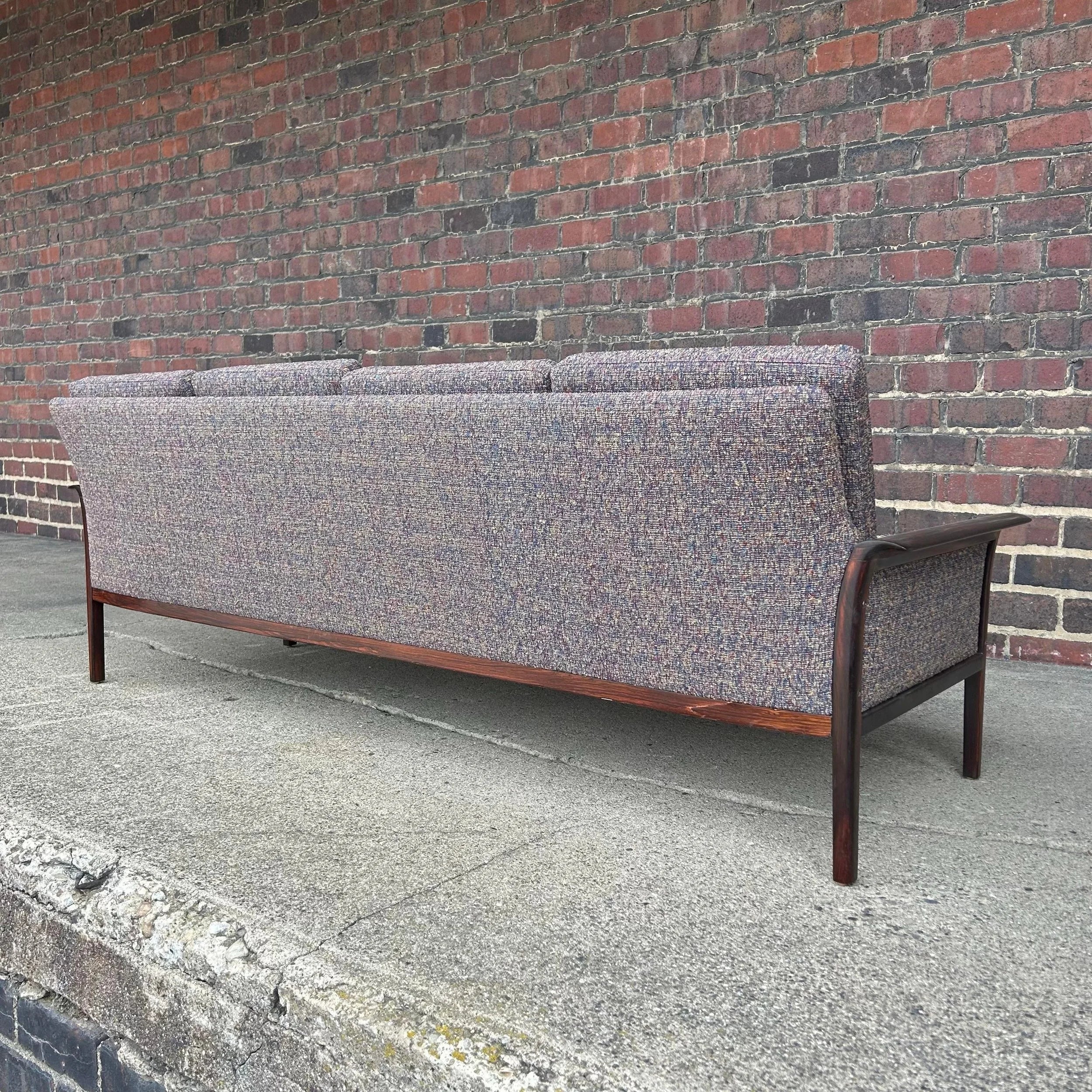 Hans Olsen Recovered Rosewood sofa