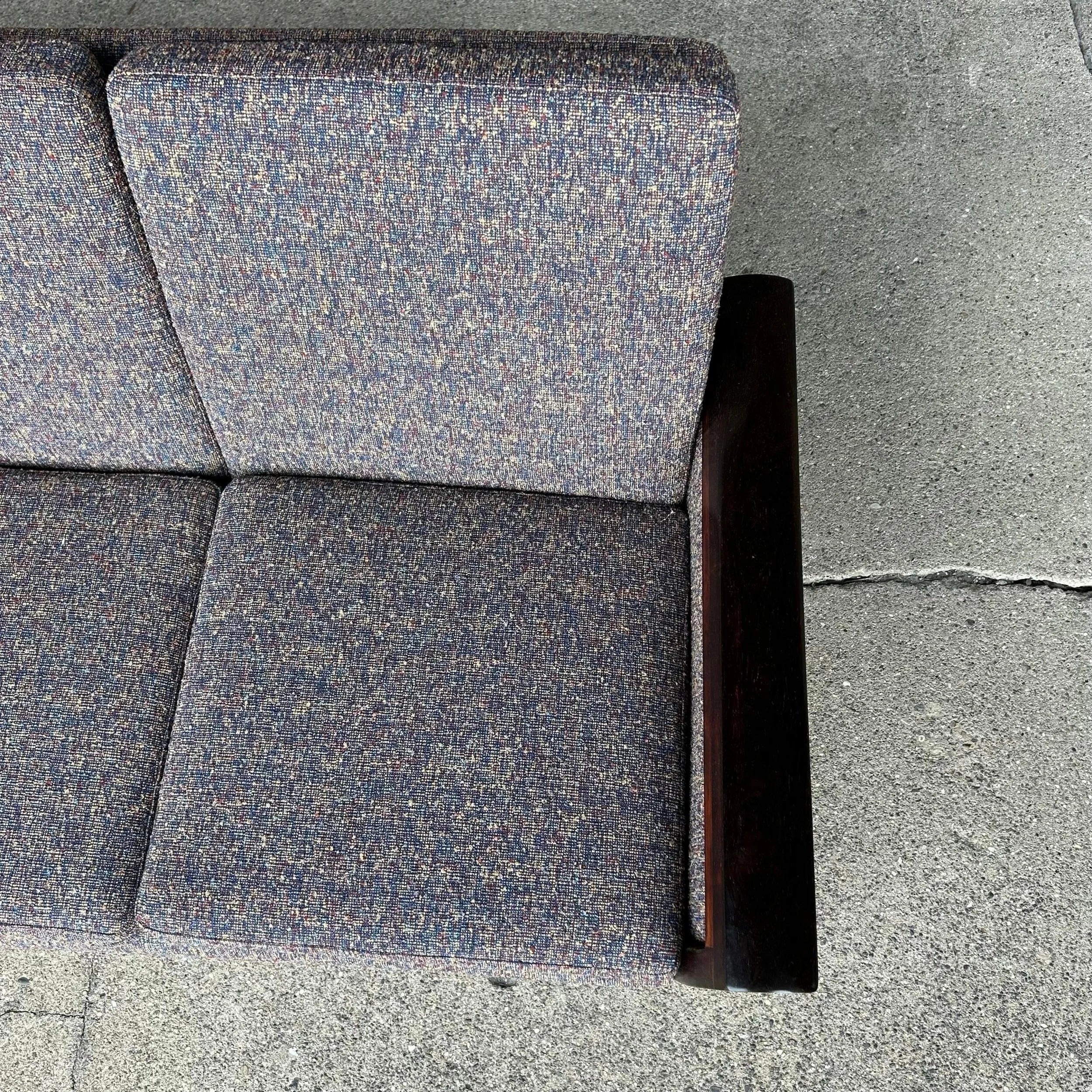 Hans Olsen Recovered Rosewood sofa