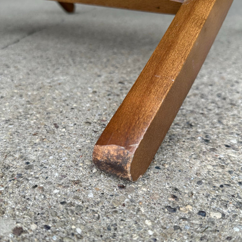 Hans Werner Style Danish Cord Wrapped Folding Chairs