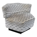 Harvey Probber Lounge Chair Recovered in Knoll Firefly Fabric