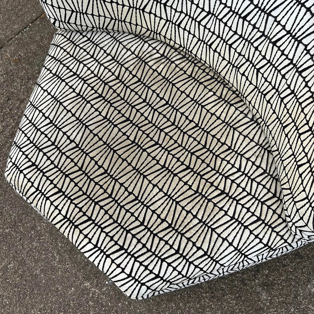 Harvey Probber Lounge Chair Recovered in Knoll Firefly Fabric